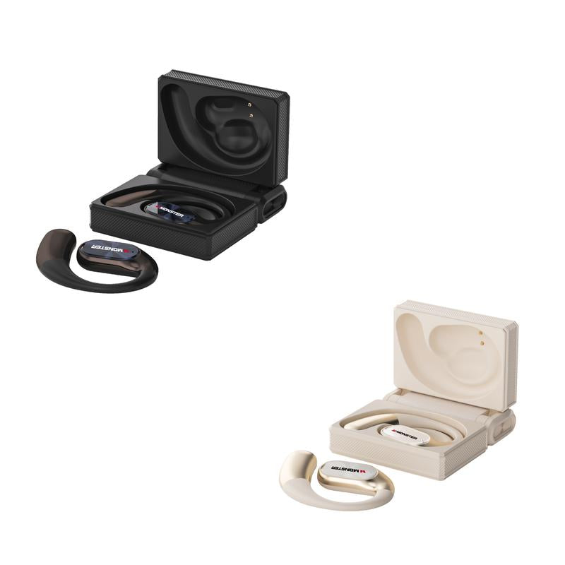 Monster Ear Buds - Headphones Bluetooth with Dual-Fold Design, Noise Isolation - 145H Playtime Wireless Earbuds Bluetooth 6.0, IPX5 Waterproof & Sweatproof Wireless Headphones, Headset Ideal Traveling Gadgets & Electronic Gifts for Men and Women