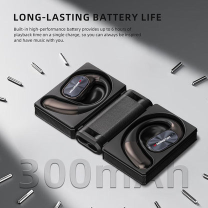 Monster Ear Buds - Headphones Bluetooth with Dual-Fold Design, Noise Isolation - 145H Playtime Wireless Earbuds Bluetooth 6.0, IPX5 Waterproof & Sweatproof Wireless Headphones, Headset Ideal Traveling Gadgets & Electronic Gifts for Men and Women