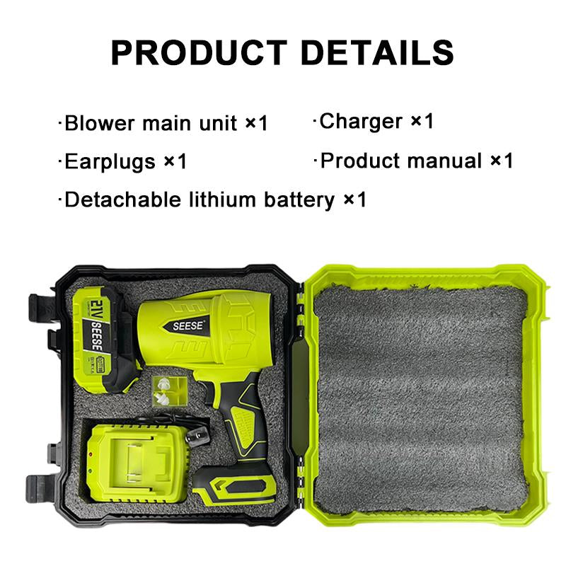 SEESE Turbo Jet Blower,Leaf Blower, Violent Turbo Fan, Pure Copper Motor,Car Drying after Wash, Handheld Snow Blower,Cordless Turbo Power Air Duster,Home Improve,Garden Mainte Perfect Christmas & New Year Gift Idea