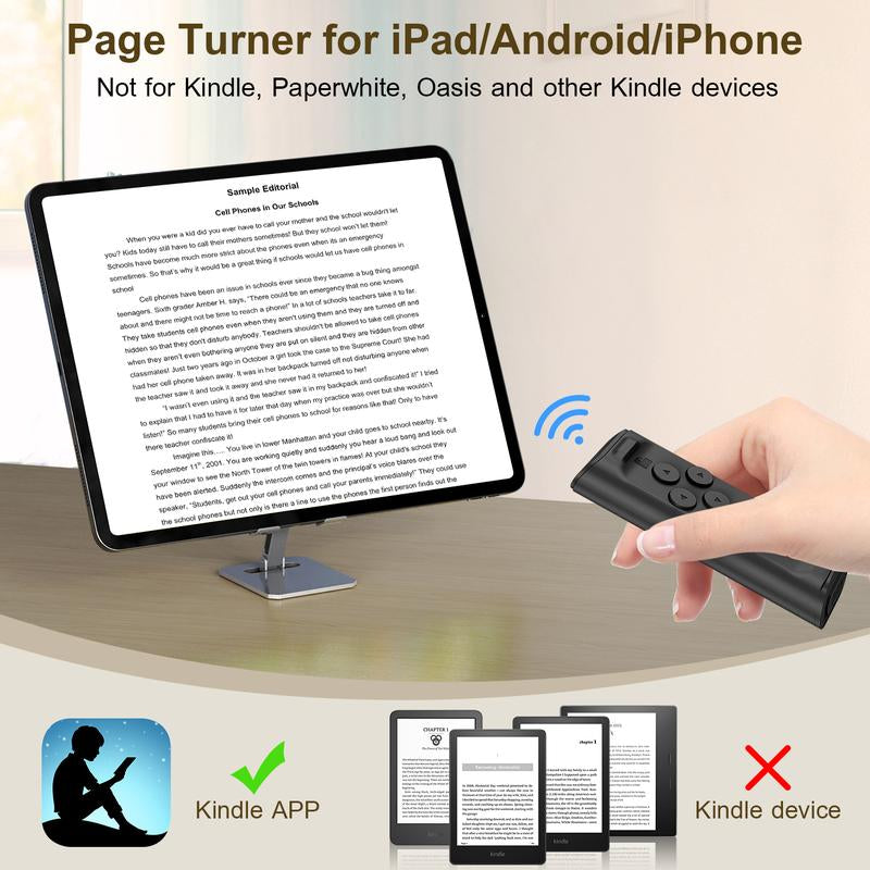 PUTARE Remote Control for Tiktok Scrolling with Smartphone Holder Stand, Wireless Scroller Page Turner, Camera Shutter Video Recording for Ios Android, Cellphone Selfie Accessory,Upgraded,Tiktokshopholidayhaul