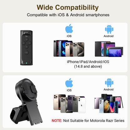 PUTARE Remote Control for Tiktok Scrolling with Smartphone Holder Stand, Wireless Scroller Page Turner, Camera Shutter Video Recording for Ios Android, Cellphone Selfie Accessory,Upgraded,Tiktokshopholidayhaul