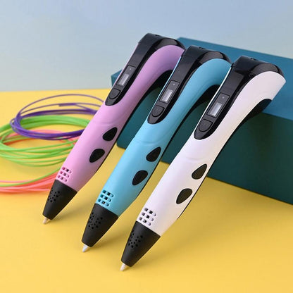 NEW 3D Printing Pen Set, 3D Pen with LCD Display and PLA Filament, Creative DIY Gift for Kids and Children, Ideal for Birthday and Christmas Presents