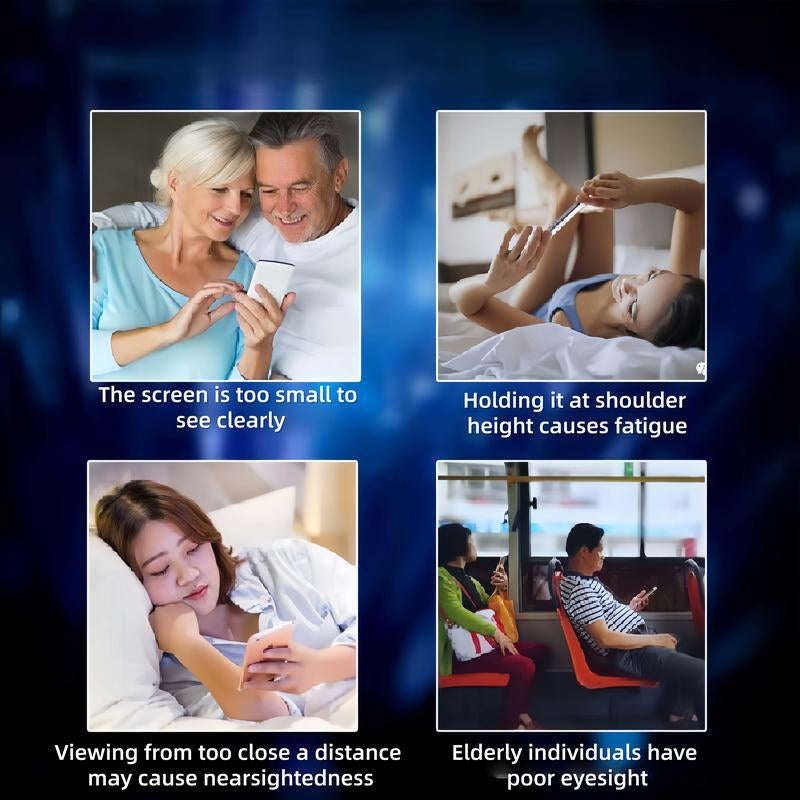 Mobile Phone Magnifier - Ultra-Hd Screen Magnifier for Easy TV Viewing Orientation for Landscapes Use Eye Protection Full-Screen Mobile Phone Magnification-10"