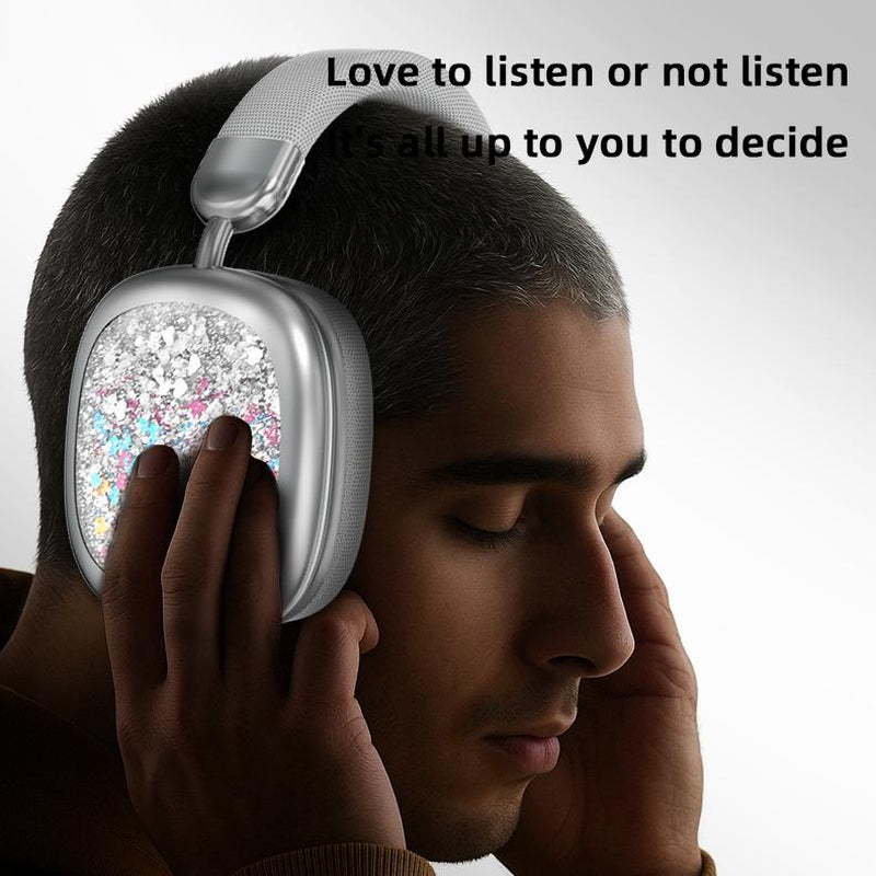 YANUQIA Wireless Headphones, Over-Ear Headphones, Hi-Fi Stereo , Suitable for Travel, Work, Sports and Games, Built-In Microphone, Large Battery for Long-Lasting, Suitable for Iphone, Laptop, Ios/Android Bluetooth Headphones