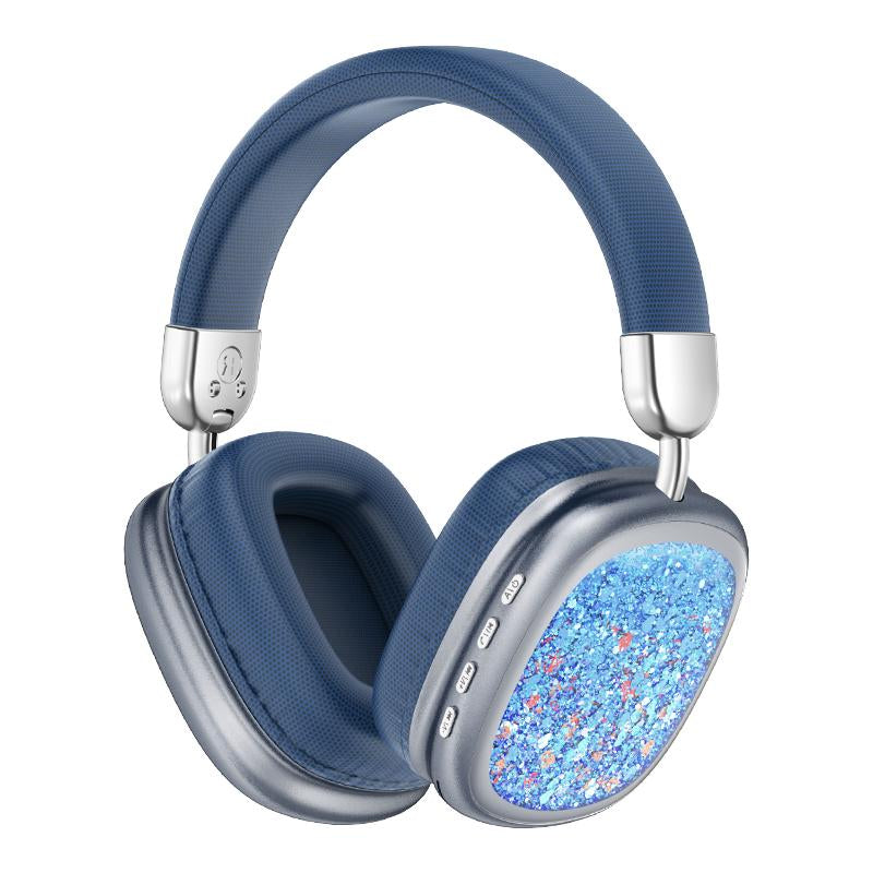 YANUQIA Wireless Headphones, Over-Ear Headphones, Hi-Fi Stereo , Suitable for Travel, Work, Sports and Games, Built-In Microphone, Large Battery for Long-Lasting, Suitable for Iphone, Laptop, Ios/Android Bluetooth Headphones