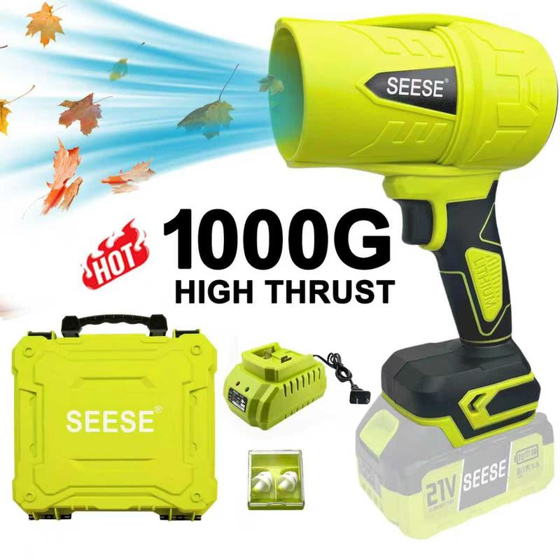 【Tiktokshopholidayhaul】Seese Cordless Leaf Blower Violent Turbofan,Brushlesspure Copper Motor Jet Fan with Battery,Cordlessturbo Super Power Air Duster, Car Drying after Wash, Snowremoval Gift for Thanksgiving,Christmas,New Year