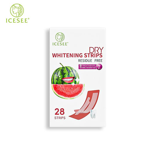 ICESEE Watermelon Flavored Teeth Whitening Strips, 28-Day Treatment, Gently Cares for Sensitive Gums, Removes Coffee and Tea Stains, Suitable for Daily Teeth Whitening.