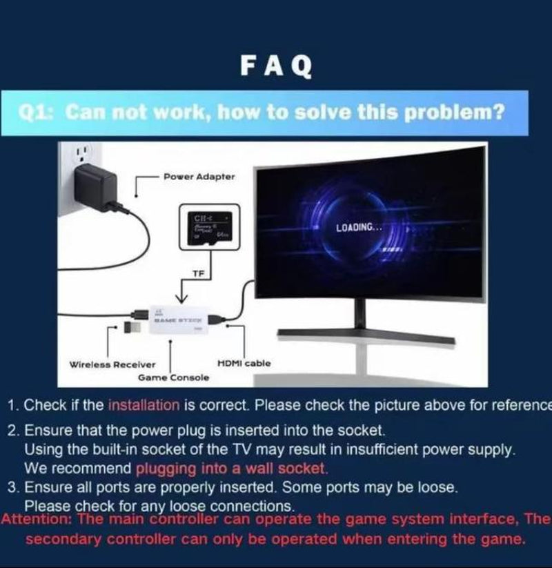 NEW Ultra HD Retro Game Console with 20,000+/30,000 Classic Games, Dual Wireless Controllers & Portable Emulator, Childhood Classic Game Stick