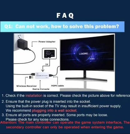 NEW Ultra HD Retro Game Console with 20,000+/30,000 Classic Games, Dual Wireless Controllers & Portable Emulator, Childhood Classic Game Stick
