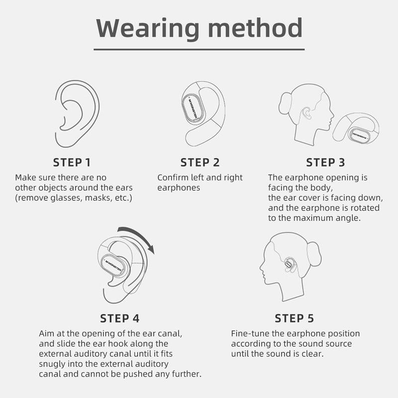 Monster Ear Buds - Headphones Bluetooth with Dual-Fold Design, Noise Isolation - 145H Playtime Wireless Earbuds Bluetooth 6.0, IPX5 Waterproof & Sweatproof Wireless Headphones, Headset Ideal Traveling Gadgets & Electronic Gifts for Men and Women