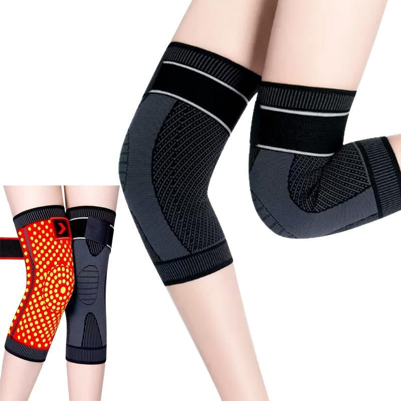 Keeps You Warm in Winter, Comes with Knee Pads and Straps to Relieve Knee Pain; 2-Pack Unisex Knee Compression Sleeves, Suitable for Running, Weightlifting, Basketball, Gym Workouts, Can Relieve Meniscus Tears, Arthritis and Joint Pain.