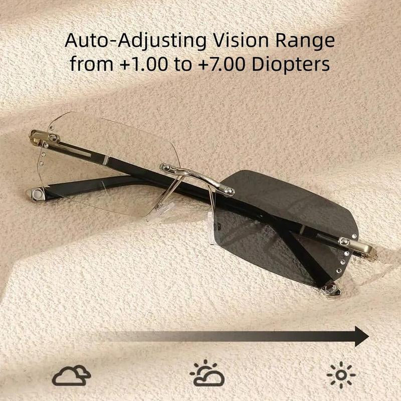 Auto-Focus Reading Glasses for Men & Women — Multi-Distance Vision, UV Auto-Darkening Lenses, Perfect for Reading, Computer, Driving & Daily Wear (6 Styles)