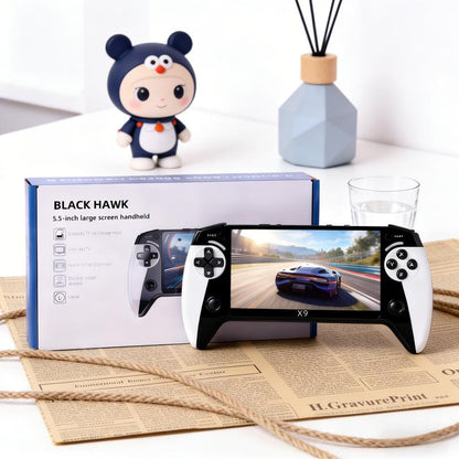 Portable Retro Game Console with 5.5-Inch Large Screen, Supports 10 Emulators, Ultra HD Graphics, Ideal Gift for Birthday, Father’S Day & Christmas, Handheld Game Console