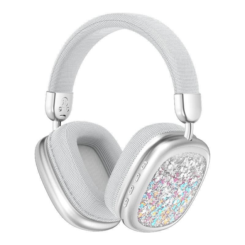 YANUQIA Wireless Headphones, Over-Ear Headphones, Hi-Fi Stereo , Suitable for Travel, Work, Sports and Games, Built-In Microphone, Large Battery for Long-Lasting, Suitable for Iphone, Laptop, Ios/Android Bluetooth Headphones