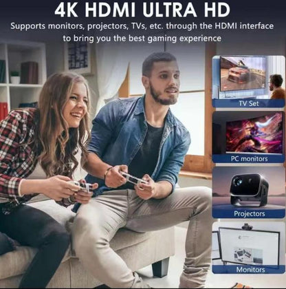 NEW Ultra HD Retro Game Console with 20,000+/30,000 Classic Games, Dual Wireless Controllers & Portable Emulator, Childhood Classic Game Stick