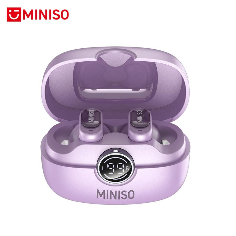 MINISO MS105 Wireless Earbuds Bluetooth 6.0 Earphones, in Ear Earbuds,Waterproof Wireless Earphones, Suitable for Office, Sports, Study and Audio Calls, Built in Microphone, Gaming Bluetooth Headphones