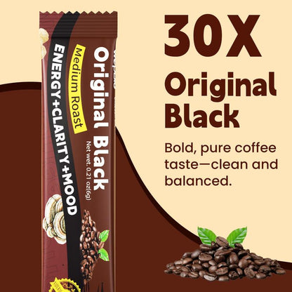 Sugar-Free 11 in 1 Mushroom Coffee Kills Brain Fog Keep Focus Individual Packs 30 Servings Energy Enhancer Clarity Mood Boost Beverage