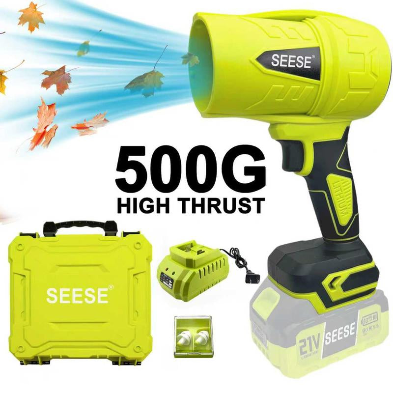 【Tiktokshopholidayhaul】Seese Cordless Leaf Blower Violent Turbofan,Brushlesspure Copper Motor Jet Fan with Battery,Cordlessturbo Super Power Air Duster, Car Drying after Wash, Snowremoval Gift for Thanksgiving,Christmas,New Year